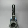 Eclesias Pipes "Dragon Scale" Sandblast Billiard w/ Duraluminum Handmade Briar Pipe, New, 9mm - Image 8