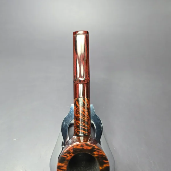 Eclesias Pipes High Contrast Smooth Billiard Sitter Handmade Briar Pipe, New - Image 8