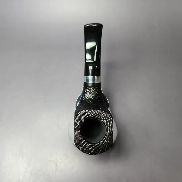 Morgan BlackJack 31 Sandblasted Panel Horn Briar Pipe, New - Image 8
