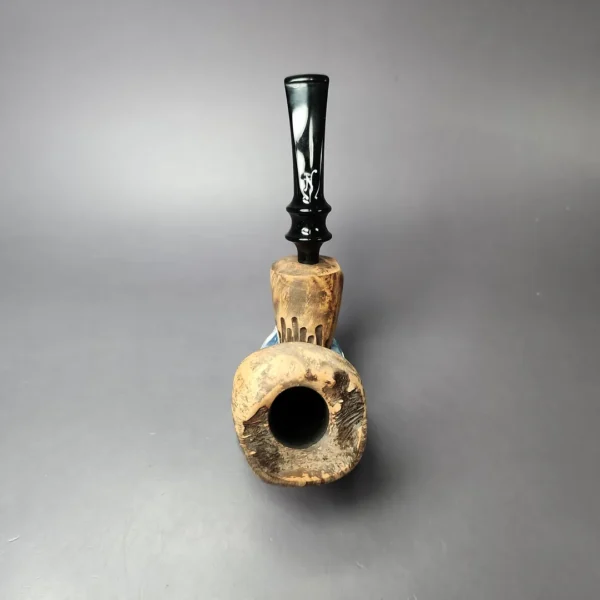 Nording Spruce Matte Rusticated Freehand Estate Briar Pipe, Unsmoked - Image 8