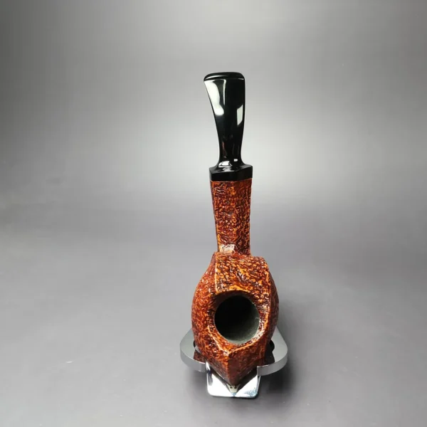 HS Studio Sandblasted Blowfish Estate Briar Pipe, Unsmoked - Image 8