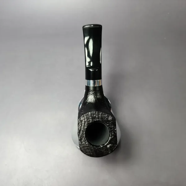 Morgan BlackJack 31 Sandblasted Panel Horn Briar Pipe, New - Image 8