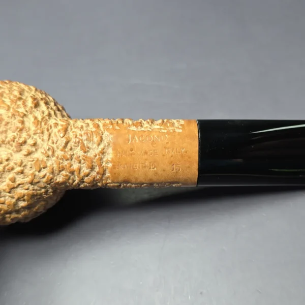 Jacono 2015 Knight E Rusticated Squat Apple Estate Briar Pipe, Italian Estates - Image 8