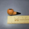 C-Pipe Sandblasted Nosewarmer Apple Handmade Briar Pipe, New - Image 8