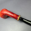 Bonsai Pipes Sandblasted Zulu Dublin w/ Zebrawood Handmade Briar Pipe, New - Image 8