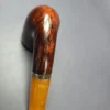 Rinaldo Triade Y Smooth Bent Billiard w/ Silver Estate Briar Pipe, Unsmoked - Image 8