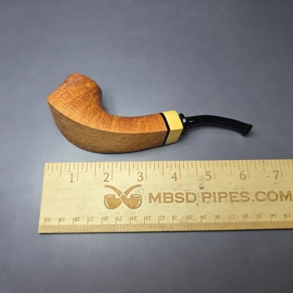 Eclesias Pipes Sandblasted Volcano w/ Boxwood Estate Briar Pipe, Czech Estates - Image 8