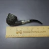 Ferndown Bark Rusticated Acorn w/ Silver Spigot Estate Briar Pipe, English Estates - Image 8