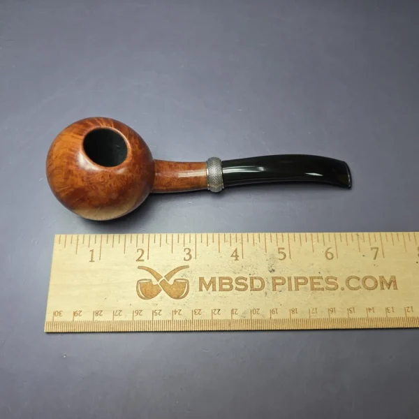 Rolando Negoita XL Smooth Ball w/ Silver Estate Briar Pipe, American Estates - Image 8