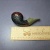 Voboril Pipes Partially Sandblasted Chubby Bulldog Estate Briar Pipe, Unsmoked - Image 8