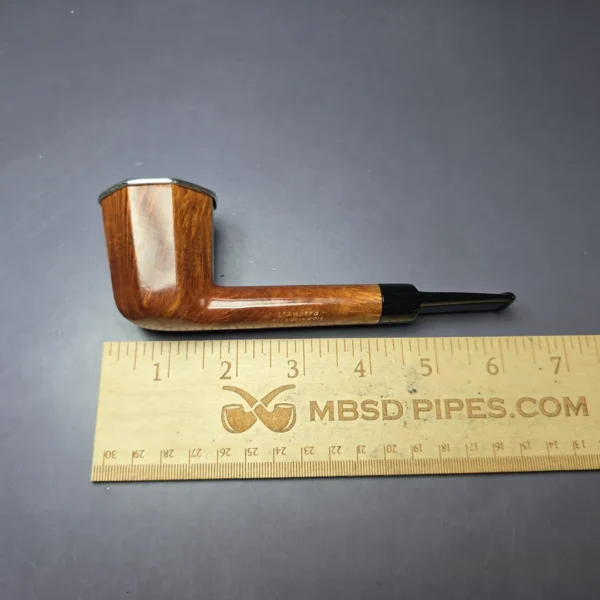 L'Anatra Limited Edition Dan Pipe Pipe of the Year 2007 Smooth Panel w/ Silver Cap Estate Briar Pipe, Italian Estates 9mm - Image 8