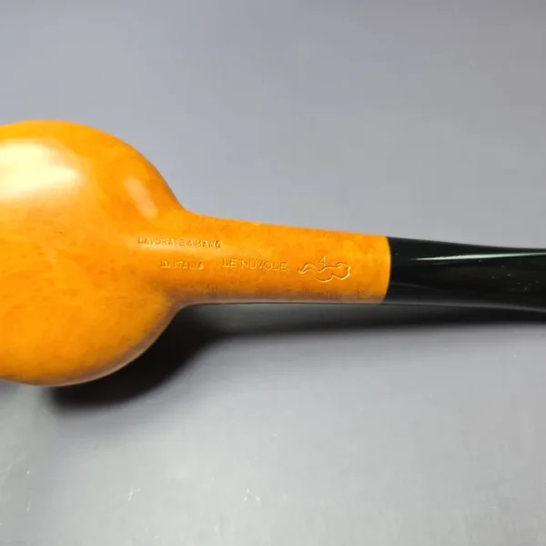 Le Nuvole 4 Cloud Smooth Squat Pot Estate Briar Pipe, Unsmoked - Image 8