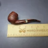 Herriot Pipes Contrast Sandblasted Bent Billiard w/ Horn Handmade Briar Pipe, New - Image 8
