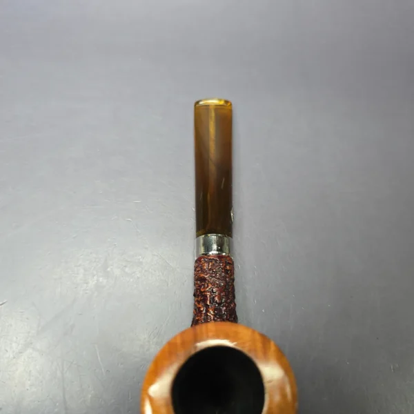 Brebbia MPB Naif 7013 Rusticated Dublin Estate Briar Pipe, Italian Estates, 9mm - Image 8