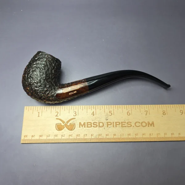 James Upshall Empire Acclaim Magnum Rusticated "LC" Estate Briar Pipe, Unsmoked - Image 8