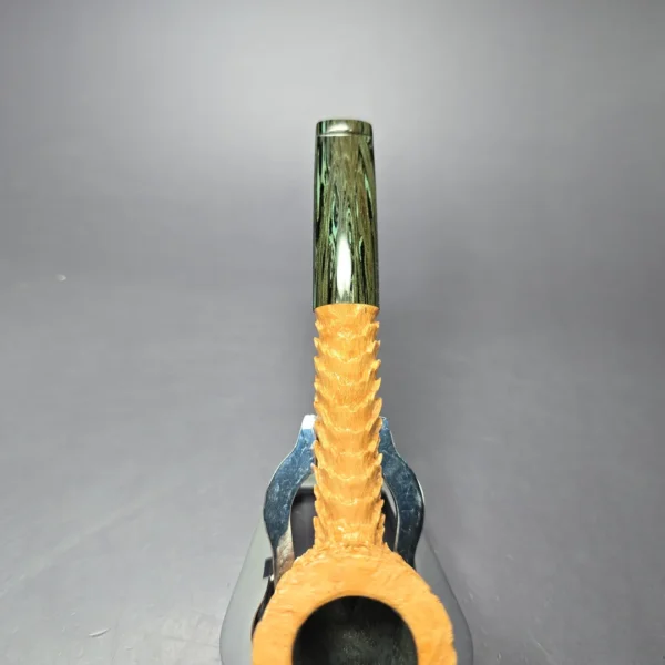 Eclesias Pipes “Dragon Scale” Sandblasted Liverpool Handmade Briar Pipe, New - Image 8