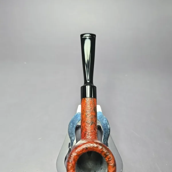 Eclesias Pipes Contrast Sandblasted Billiard Handmade Briar Pipe, New - Image 8