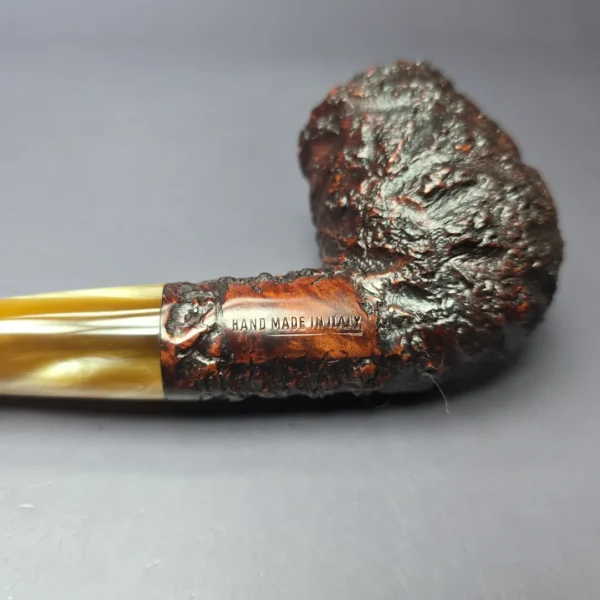 Caminetto Pre-175 Business 155 Rusticated Brandy Estate Briar Pipe, Unsmoked - Image 8