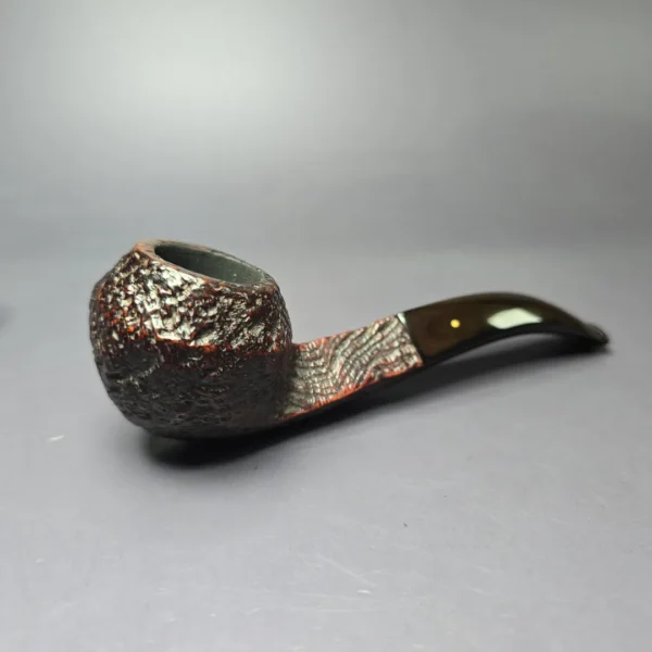 Dunhill 1927 Shell Briar Sandblasted Bent Bulldog Estate Briar Pipe, English Estates - Image 8