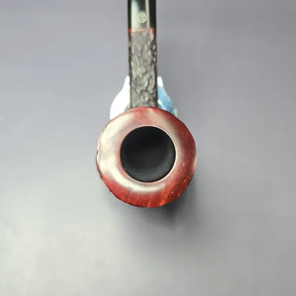 James Upshall Bark Group 6 Rusticated Panel Dublin Estate Briar Pipe, Unsmoked - Image 8