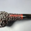 Walt Cannoy Cardinal House Munn Lava Rock Bulldog Handmade Briar Pipe, New - Image 8