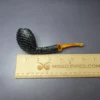 Eclesias "Dragon Scale" Sandblasted Egg Handmade Briar Pipe, New - Image 9