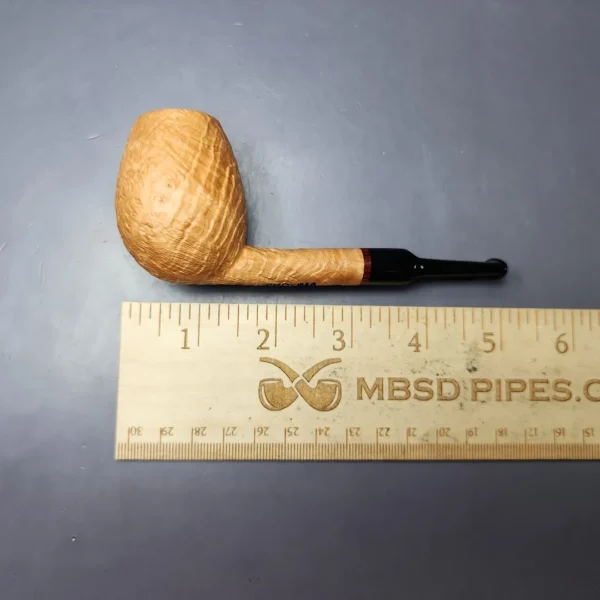 Proxima by Piero Vitale Natural Sandblasted Egg Briar Pipe, New - Image 9