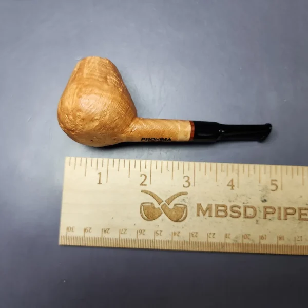 Proxima by Piero Vitale Natural Sandblasted Brandy Briar Pipe, New - Image 9
