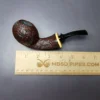 HS Studio Sandblasted Blowfish w/ Boxwood Estate Briar Pipe, Unsmoked - Image 9