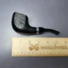 Morgan BlackJack 31 Sandblasted Panel Horn Briar Pipe, New - Image 9