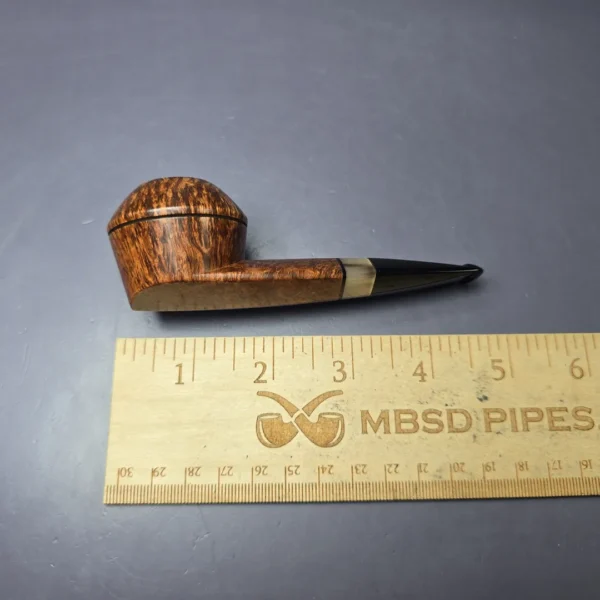 Marek Kando Smooth Wide Shank Bulldog w/Horn Estate Briar Pipe, Other Estates - Image 9