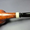 Bonsai Pipes Smooth Squat Apple w/ Ivorite Handmade Briar Pipe, New - Image 9