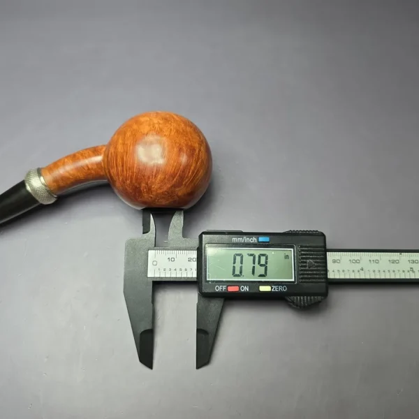 Rolando Negoita XL Smooth Ball w/ Silver Estate Briar Pipe, American Estates - Image 9