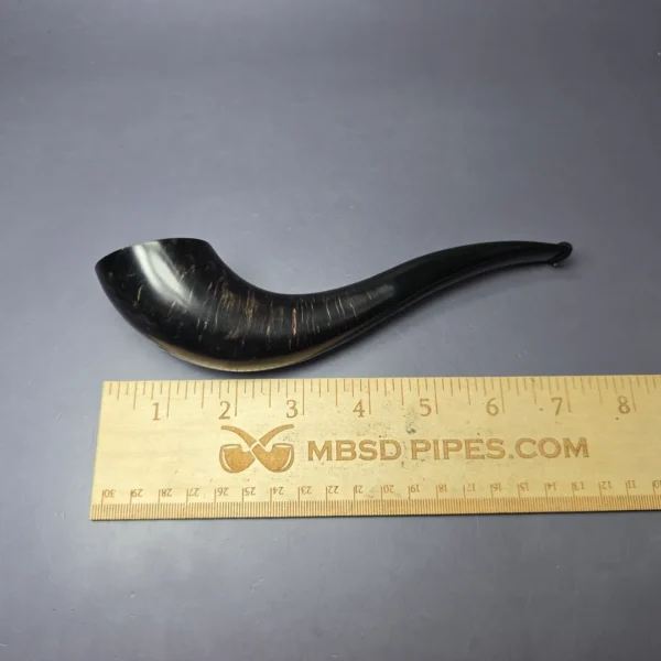 Eldritch Pipes XL Smooth Viking Horn Estate Briar Pipe, Unsmoked - Image 9