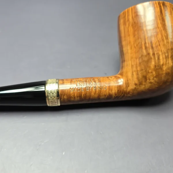 James Upshall 1986 Grade B Billiard w/ 9k Gold Estate Briar Pipe, English Estates - Image 9