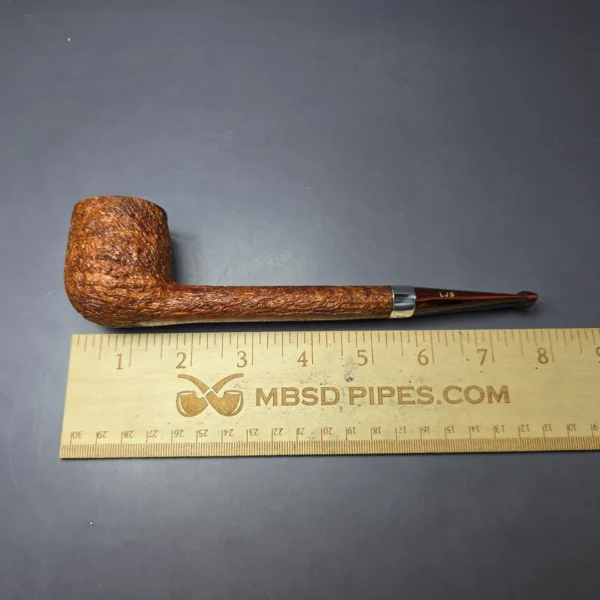 Ferndown (Antique) Bark Rusticated Canadian w/ Silver Estate Briar Pipe, English Estates - Image 9