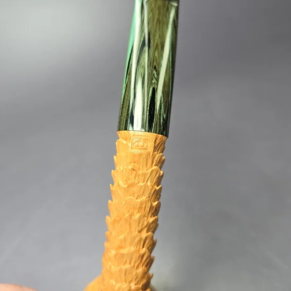 Eclesias Pipes “Dragon Scale” Sandblasted Liverpool Handmade Briar Pipe, New - Image 9