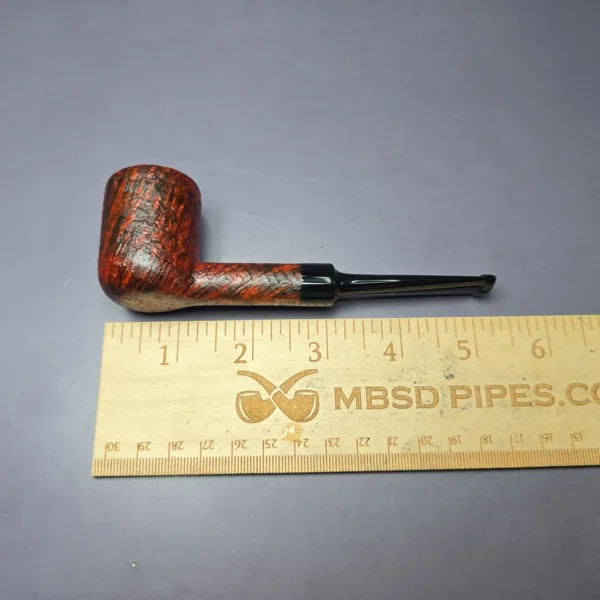 Eclesias Pipes Contrast Sandblasted Billiard Handmade Briar Pipe, New - Image 9