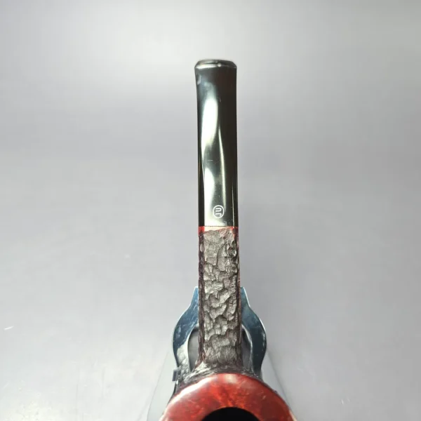 James Upshall Bark Group 6 Rusticated Panel Dublin Estate Briar Pipe, Unsmoked - Image 9