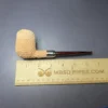 Pipe Tristan Natural Granite Army Mount Billiard Handmade Briar Pipe, Unsmoked - Image 9