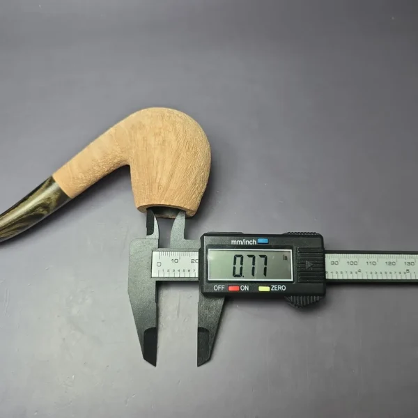 Pipe Tristan Natural Sandblast "LC" Handmade Briar Pipe, New - Image 9
