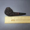 Walt Cannoy Cardinal House Munn Lava Rock Bulldog Handmade Briar Pipe, New - Image 9