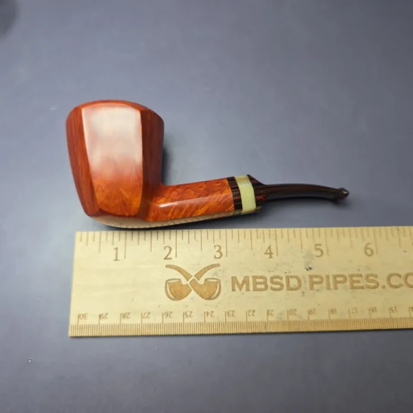 Bjarne Nielsen Signature (C) (Ph. Vigen) Panel Dublin w/ Horn Estate Briar Pipe, Unsmoked - Image 10