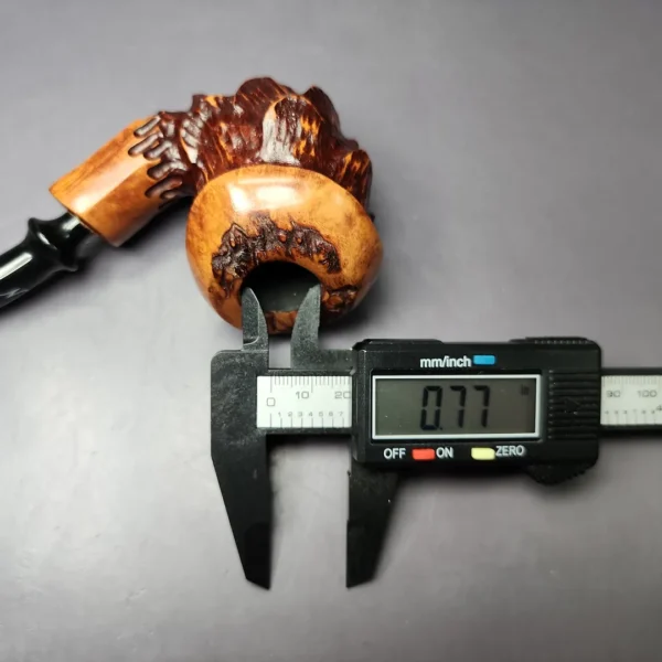Nording Point Clear Rusticated Freehand Estate Briar Pipe, Unsmoked - Image 10