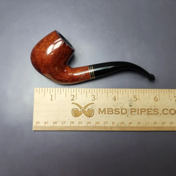 Gigi Epoca Smooth Bent Billiard Estate Briar Pipe, Unsmoked, 9mm - Image 10