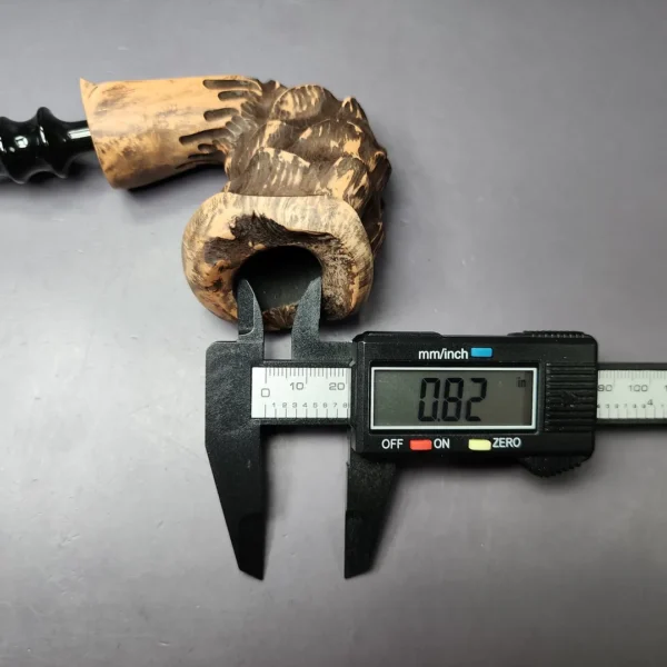 Nording Spruce Matte Rusticated Freehand Estate Briar Pipe, Unsmoked - Image 10