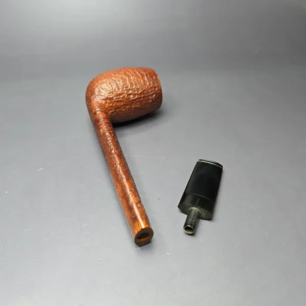 Konstantin Shekita XL Sandblasted Lumberman Estate Briar Pipe, Unsmoked - Image 10