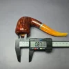 Rinaldo Triade Y Smooth Bent Billiard w/ Silver Estate Briar Pipe, Unsmoked - Image 10