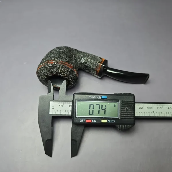 Herriot Pipes Rusticated Panel Shank Rhodesian Handmade Briar Pipe, New - Image 10