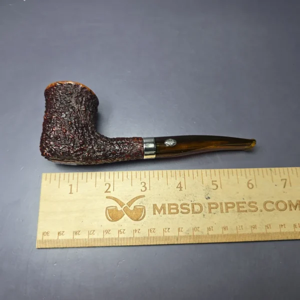 Brebbia MPB Naif 7013 Rusticated Dublin Estate Briar Pipe, Italian Estates, 9mm - Image 10